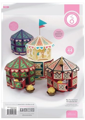 Tonic Studios • Stanzschablonen Gift Box Big Top Carousel