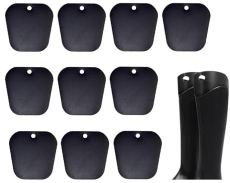 Naisfei Inserti a Forma di Stivali, 10 Pezzi, in Plastica, Supporto Alto per Stivali per Donne e Uomini (Nero), Taglia Unica