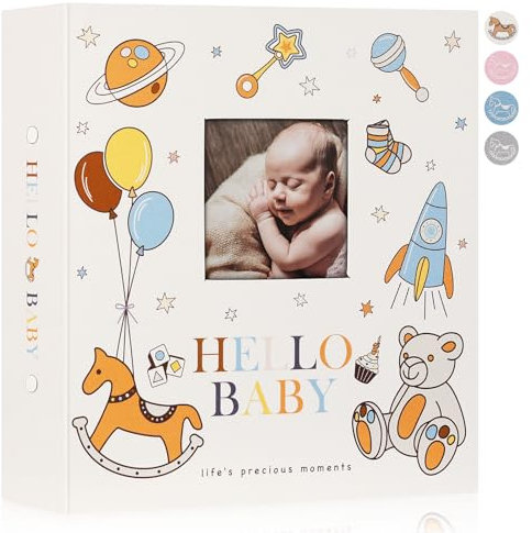 Lanpn Baby Fotoalbum 10x15 600 Fotos, Großes Fotoalbum Einsteckalbum Babyalbum, Leinen Einstecken Einsteckalbum, Neugeborenen Kinder Porträtfotos Fotoalbum, für 1. Geburtstag Junge Mädchen Bunt