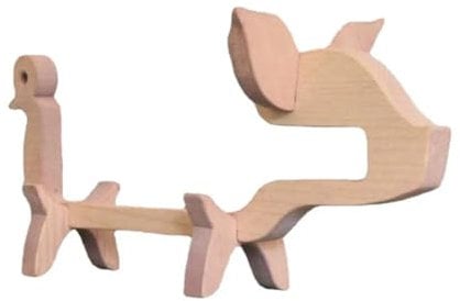 Mecerypt Wooden Wine Racks Animal Wine Bottle Holder,Wooden Wine Rack Wine Holder Ornament,Novelty Wine Racks Free Standing Easy to Use C