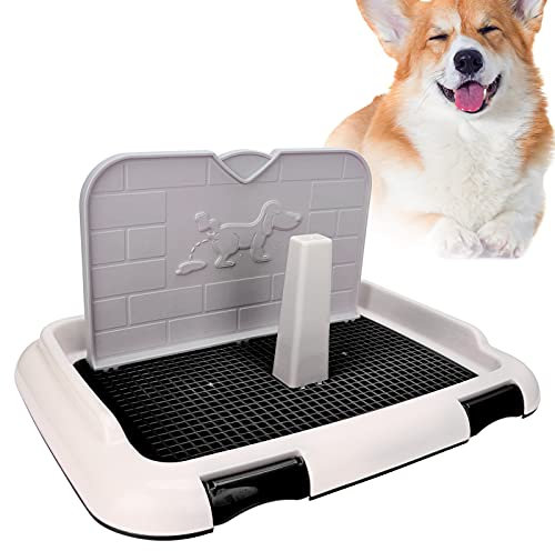 Toilette per Cani, Toilette per Cuccioli, Set Addestramento per Cuccioli, Toilette per Animali con Simulazione della Parete e Minzione Programmata, Vasino per Cani da Interno