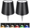 DUSKTEC Wireless Wine Bottle Lampshade, 8 RGB Light Modes, Light Temperature 3000-6500K, Rechargeable Touch Wine Bottle Lamp, Portable Wireless Wine Bottle Lamp, Bar Lights, Party, Gift(Black, 2PCS)