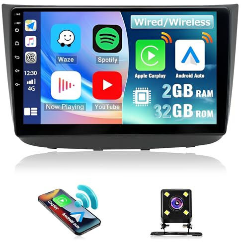 2G+32G Android 13 Radio Coche para Mercedes-Benz Viano 2004-2011/Vito 2010-2015 con GPS Carplay Android Auto,Pantalla de 10 Pulgadas con Bluetooth RDS HiFi+Cámara Trasera