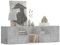Buzaza Mobile Angolare Grigio Cemento 160x40x45 cm in Truciolato-Mobile TV per TV,Mobile Porta TV e Cassetto,Armadietto Consolle Credenza Moderno
