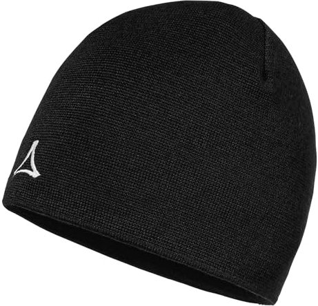 Schöffel Unisex Herren Damen Beanie Mütze Strickmütze Hat Style Forno All, Farbe:Schwarz, Artikel:-9990 Black
