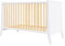 Generisch Designer Babybett Kleinkindbett Cosmo 3 Fach höhenverstellbar mit DREI herausnehmbaren Latten 60x120cm (Naturholz)