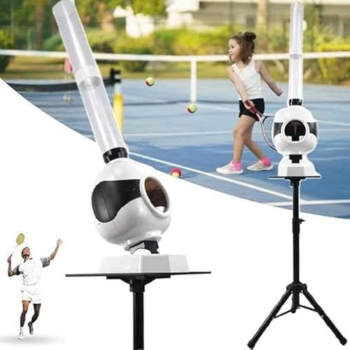Badminton Pitching Machine Tragbarer Federball Launcher mit zehn Serviermodi für Indoor Training Einstellbarer Winkel und Automatischer Betrieb