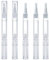 OUDQFCJ 5 PCS Huile Cuticules Ongles Vide, Applicateur à Brosse pour Huile Cuticules, de Lip Gloss à Twist, Tubes de Vernis à Ongles Rechargeables, Contenants Cosmétiques (2ML) (Transparent)