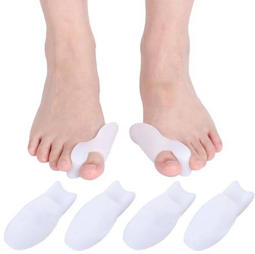 XoeLLe 6 Stück Hallux Valgus Korrektur, Zehenspreizer Silikon, Toe Separator, Bunion Corrector, Geeignet für Den Täglichen Weg zur Arbeit, Outdoor-Sport, Häusliche Pflege, Arbeit und Reisen