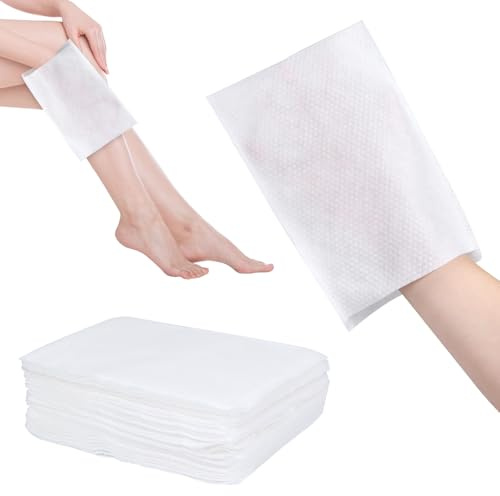 KOVSGQ Einmalwaschlappen Erwachsene Einmal Waschhandschuhe Einwegwaschlappen Wrwachsene Sensitiv 100Stk Ultra Weich Vliesstoff Saugfähig Sanft für Baby Senioren Klinik Pflege Alltag(22 x 16cm)
