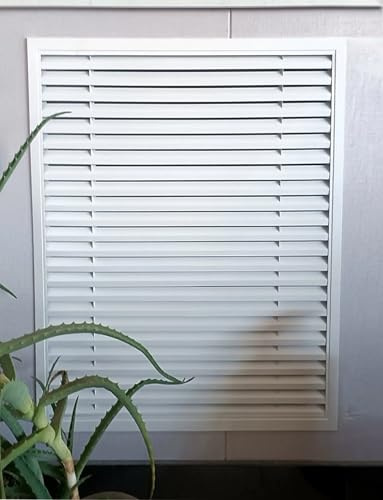 Cubierta de ventilación de aleación de aluminio, con rejillas de ventilación for baño, hogar, cocina, techo y paredes exteriores.(27.6x23.6in (70x60cm))