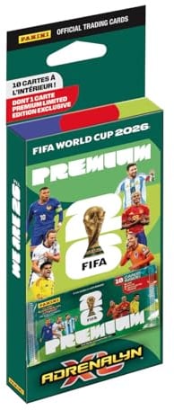 Coupe du Monde DE LA FIFA 2026 Trading Cards Game Blister 1 Pochette Premium de 10 Cartes