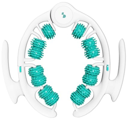 BEPER C301ABE500 Anti-Cellulite-Massageroller, manuelles Körpermassagegerät mit gezahnten Rollen, stimuliert die Mikrozirkulation und fördert den Lymphabfluss, für Oberschenkel, Gesäß, Bauch und Arme