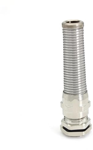 M12-M25 PG7-PG21 Messing Metall Anti-Biege Draht Kabelverschraubung Mit Zugentlastung, Spirale TypM12-M25 Anti-Biege(PG9 Brass 3pcs)