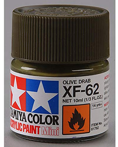 TAMIYA Acryl Farbe 10ml Olivgrün XF62
