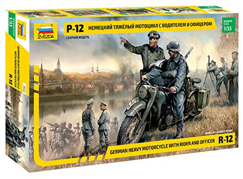 Zvezda - Z3632 - Maquette - Moto Allemande R12 - Echelle 1:35