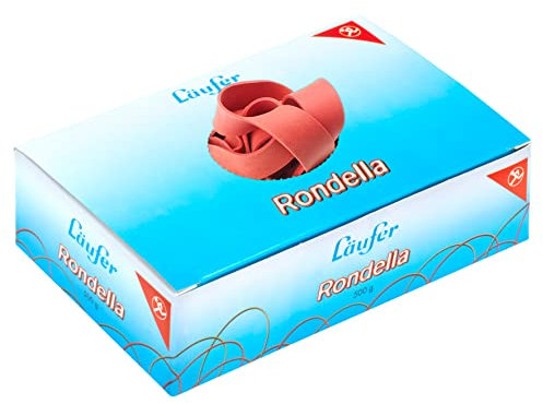 Läufer 51242 Rondella Gummibänder 200 x 17 mm, Durchmesser 125 mm, 17 mm breite Gummiringe, 500 g Schachtel, rot