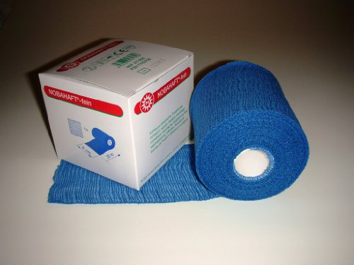 NOBAHAFT-fein Fixierbinde, blau20 m x 8 cm, einzeln verpackt