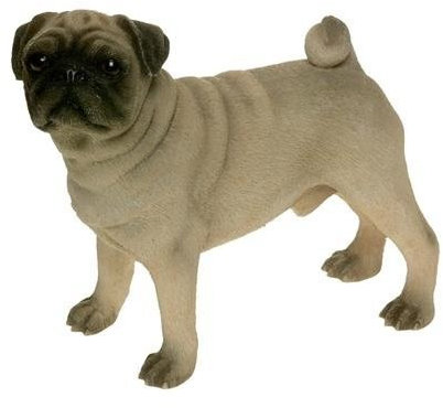 Standing Pug Dog Ornament - Collectable Dogs Sculpture By Leonardo