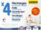 Seko Lot de 4 Recharges Gaine de 1 kg Neutre