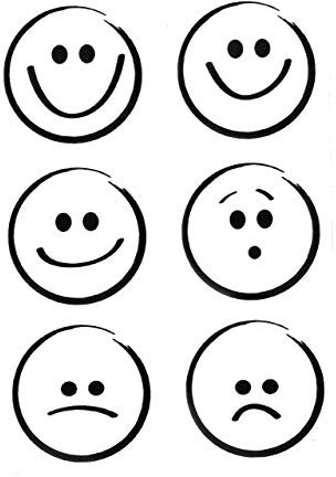 Efco – Stempel klar Smileys A7/74 x 105 mm 6 Teile Transparent, 11 x 8 x 2 cm
