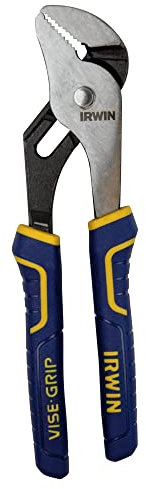 IRWIN Tools Vise-Grip Plier, Groove Joint, Straight Jaw, 8-Inch (4935320)