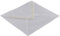 100 Stück, Transparente Briefumschläge, 145 x 145 mm, Nassklebung, Abgerundete Spitzklappe, 90 g/qm Offset, Ohne Fenster, Weiß (Transparent-Weiß), Blanke Briefhüllen