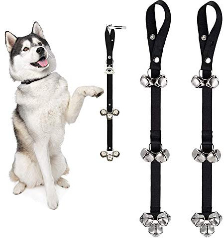 Xwanli 2 & Loud Sound Bell for Dog Door Bells Potty Training Bells Adjustable Durable House Training And Housebreaking Puppy Fit Door Handle by Zellar