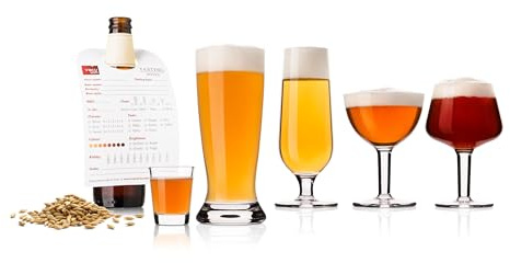 Vacu Vin Bierprobenset, Glas, transparent, Diverse