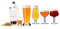 Vacu Vin Assortiment de 5 Verres à bière de dégustation