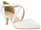 Women-Ladies-Low-Kitten-Heel-Strappy-Diamante-Glitter-Court-Shoes-Party-and-Bridal-Wear New Size 3 to 8 (Silver Lace, 6)