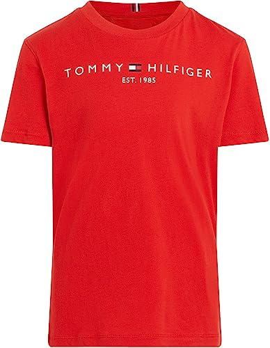 Tommy Hilfiger Kinder Unisex T-Shirt Kurzarm Essential Tee Rundhalsausschnitt