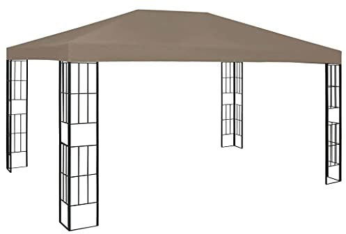vidaXL Pavillon 4x3 m Taupe