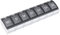 WELLGRO Tablettenbox für 7 Tage - Pillendose - 1 Fach pro Tag - Klappdeckel mit Druckverschluss - Material BPA-freier Kunststoff (PP) - Farbe wählbar, Farbe:Schwarz