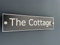 1st 4 Signs Fully Customisable House Name Plates Aluminium Sign 28cm x 7cm Laser Cut White Lettering, including Stainless Steel Standoff Wall Mounts