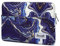 Canvaslife Blue Marble Pattern 13 inch Canvas Laptop Sleeve with Pocket 13 inch 13.3 inch Laptop case 13.1 case