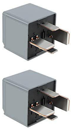 2 Stück Auto Relais 5M5T-14B192-EA V23136-J4-X62 Kompatibel mit Mondeo Fiesta Focus Ka Transit Kuga Ranger Explorer C-Max Galaxy S-Max B-Max 4 Pin DC12V 70A Steckhalterung