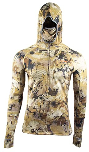 SITKA Gear Women's Fanatic Breathable Next-to-Skin Fleece Hunting Hoody, Optifade Waterfowl Marsh, Large