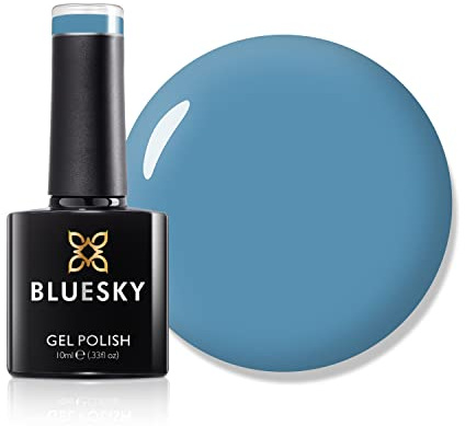 Bluesky Gel Nail Polish 10ml, Fidgety Blue - AW2206 | A rich denim shade with an ink like depth in two coats. Stays glossy and chip free for up to 21 days of wear.