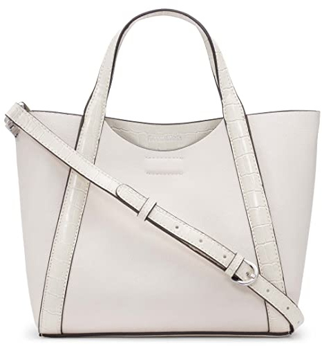 Calvin Klein Damen Masonite Mini-Umhängetasche, Cherub Weiß/Pilz