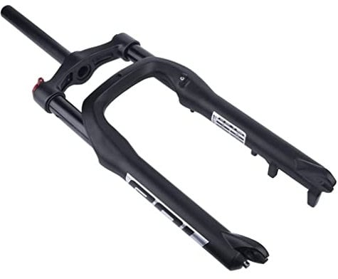 Forcella Fat Bike 20 Pollici Forcella Ammortizzata Ad Aria Corsa 115 Mm 28,6 Mm Forcella Anteriore Dritta Manuale/blocco Remoto For Pneumatici Da 4,0 Pollici Snow Beach E-Bike ( Color : Black Manual )