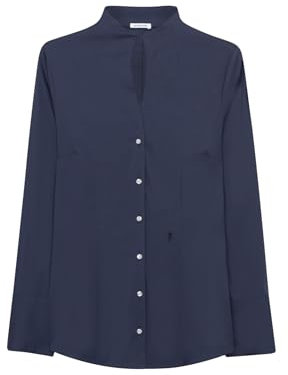 Seidensticker Damen Kelchkragenbluse Slim 1/1 75% Baumwolle 22% Polyamid/Nylon 3% Elastan