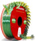 RepRapper PLA Tri-Color PLA-Filament 1,75 mm PLA Multikolor für 3D-Drucker-Coextrusionen Seiden-Pla-Filament 1 kg (2,2 lbs) Multikolored PLA, Tricolor Filament PL, Seiden-Pla- Gold/Schwarz/Grün