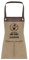 TASSENPALAST Premium Grill-Schürze mit Spruch personalisierbar mit Wunschnamen - Lustiger Spruch/Sprüche Grillschürze Lustig - Unisize (Hier grillt der Chef - Khaki)