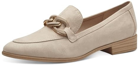 MARCO TOZZI Damen Slipper mit Blockabsatz Elegant, Beige (Dune), 40 EU