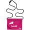 Kiwistar - Brustbeutel pink - Einhorn - 13 x 10 cm Geldbeutel zum umhängen - Geldbörse für Jungen & Mädchen mit Namen individuell personalisiert
