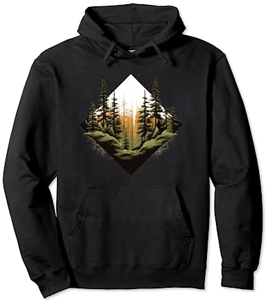 Wald Bäume Natur Design Pullover Hoodie