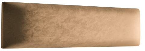 Muralo Samt Wandkissen Stoff Polsterpaneel Schlafzimmer Wohnzimmer Bett Wandpolster Bettkopfteil Lendekissen Modern Luxus Gepolstert Polster Paneel (Beige, 100 cm x 20 cm)