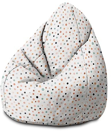 DreamRoots Sitzsack Kinder mit füllung - Bodenkissen Kinder Sitzsack - Kinderzimmer 80 x 80 x 120 cm - Bean Bag Kinder - Bubibag - Kindersitzsack - Sitzkissen Boden