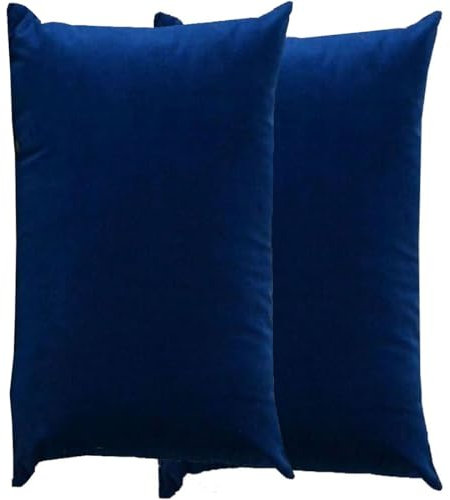 RTSFKFS Kissenbezug 60x80 Kissen 50x70 Bezug Couch Sofa Kissenbezüge Samt 40x60,2er Set Dekokissen Bezug Blau/Grün/Grau,Pillowcase Pillow Cases 40 x 70,Kissen Abdeckung(S,50x70 cm 2pcs)
